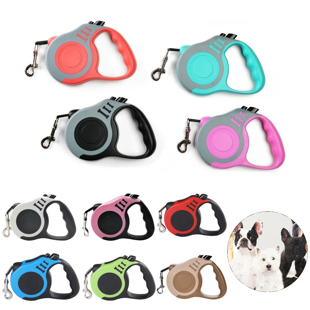 3 m 5 m Hundeleine, starke Nylon-Welpenleine für kleine, mittelgroße und große Hunde, Katzen, automatisch einziehbar, langlebig, Yorkshire-Haustierbedarf