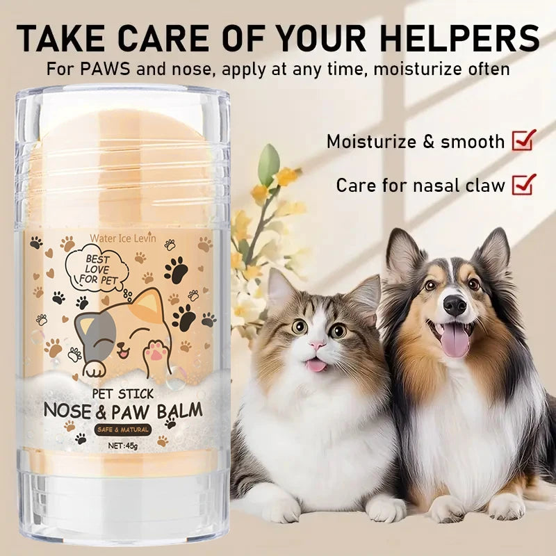 45g Hundenasen- und Pfotenbalsam Hundepfotencreme Katzen Hunde Pfotenschutzcreme Haustierfüße Feuchtigkeitscreme Haustier Riss Füße Reparatur Haustierzubehör