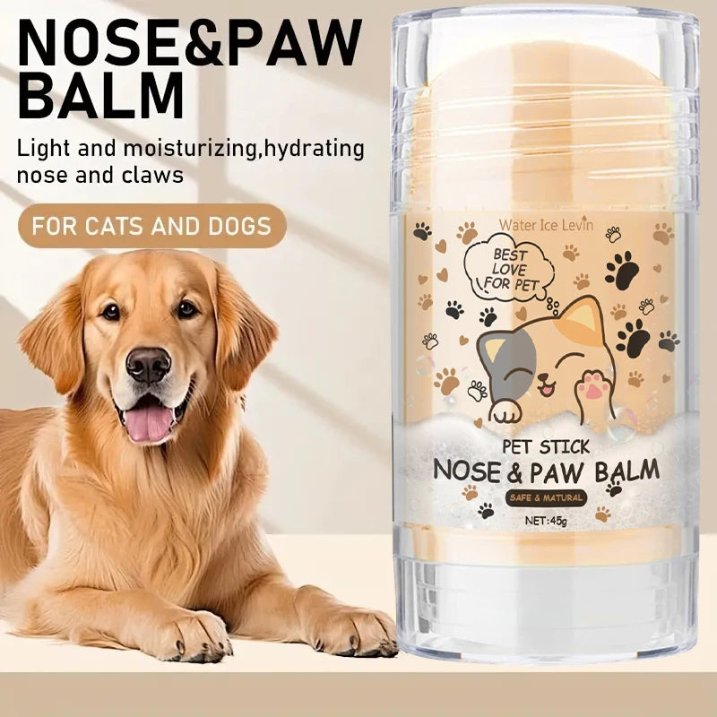 45g Hundenasen- und Pfotenbalsam Hundepfotencreme Katzen Hunde Pfotenschutzcreme Haustierfüße Feuchtigkeitscreme Haustier Riss Füße Reparatur Haustierzubehör