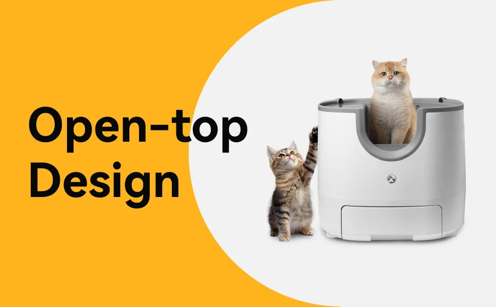 IRON WOLVES Selbstreinigende Katzentoilette – Offen & Hygienisch