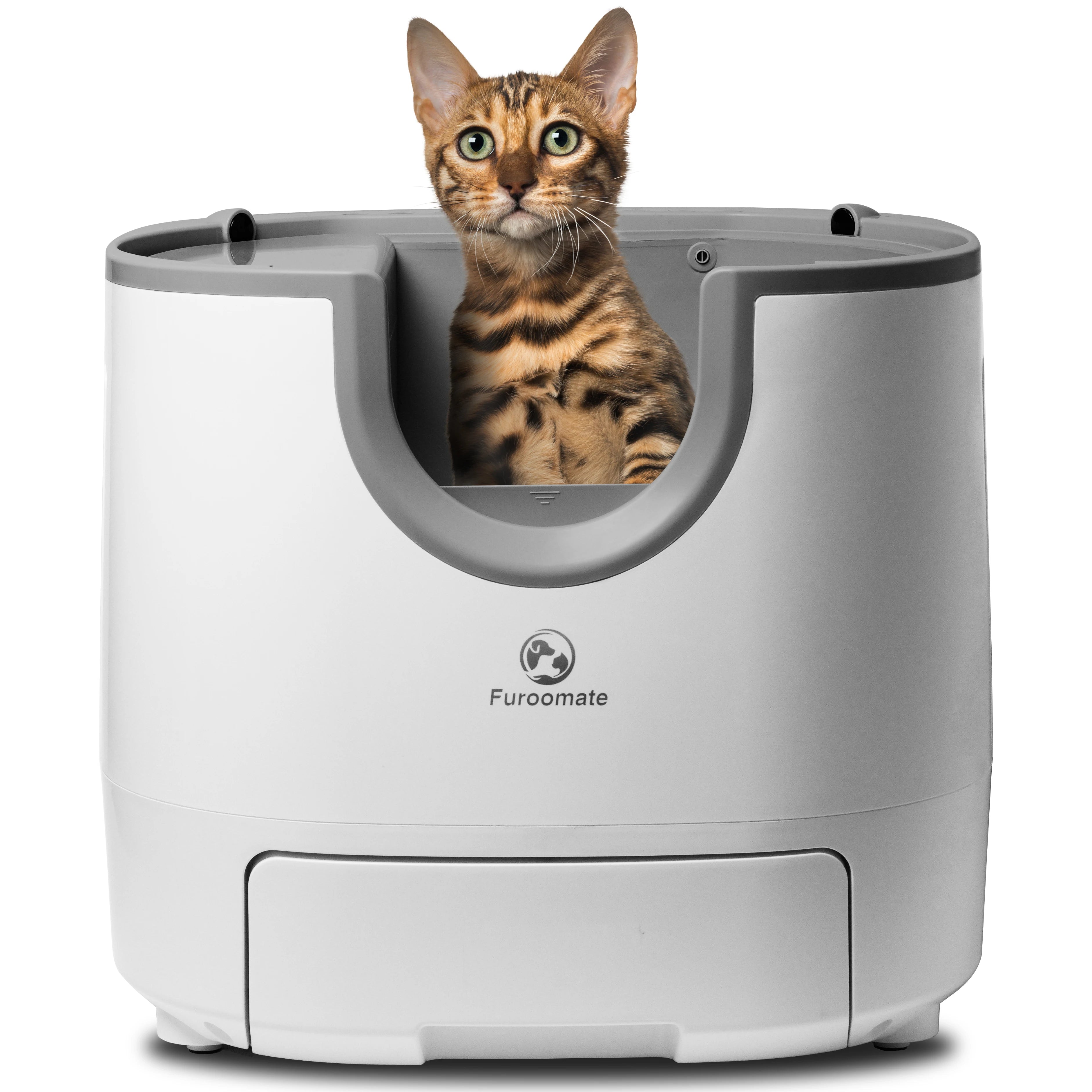 IRON WOLVES Selbstreinigende Katzentoilette – Offen & Hygienisch