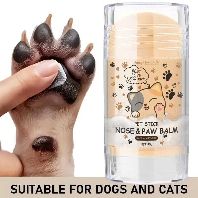 45g Hundenasen- und Pfotenbalsam Hundepfotencreme Katzen Hunde Pfotenschutzcreme Haustierfüße Feuchtigkeitscreme Haustier Riss Füße Reparatur Haustierzubehör