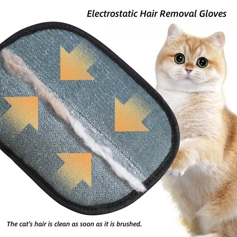 Valley of the Wolves elektrostatische Tierhaarentferner-Handschuhe zur effizienten Reinigung von Katzenhaaren